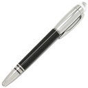 モンブラン Montblanc 万年筆 スターウォーカー カーボン メタル アンスラサイトカーボンファイバー ブラック×シルバー F(細字) カートリッジ付き 109340 【ケース】【中古】