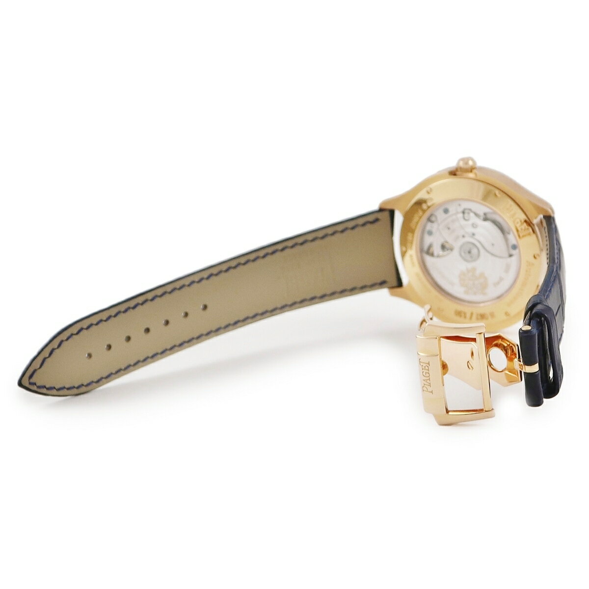 ＼最大3万円割引クーポン数量限定 8/11 2時まで／ ピアジェ PIAGET エンペラドール G0A33015 K18RG無垢 ネイビー デュアルタイム 限定 メンズ 腕時計自動巻き ネイビー 【中古】