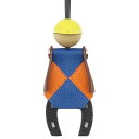 \最大3万円割引クーポン数量限定5/1-5/3/ エルメス HERMES バッグチャーム ジョッキー シェブルミゾル ヴォーバレニア ブラック×ブルーフランス×...