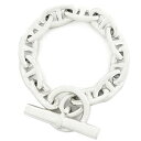\最大3万円割引クーポン数量限定5/1-5/3/ エルメス HERMES ブレスレット シェーヌダンクル TGM シルバー925 シルバー 11コマ スターリン...