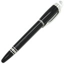 モンブラン Montblanc 万年筆 スターウォーカー メタル プレシャスレジン ブラック×シルバー 黒 F(細字) 25600【中古】