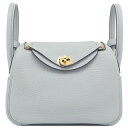 \最大3万円割引クーポン数量限定5/1-5/3/ エルメス HERMES ショルダーバッグ リンディ ミニ 20 トリヨンクレマンス ブルーグラシエ シルバー金...