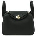 \最大3万円割引クーポン数量限定5/1-5/3/ エルメス HERMES ショルダーバッグ リンディ ミニ 20 トリヨンクレマンス ブラック ゴールド金具 新...