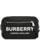 \最大3万円割引クーポン数量限定5/1-5/3/ バーバリー BURBERRY ウエストバッグ ロゴ ボディバッグ ナイロン ブラック シルバー金具 ウエストポ...