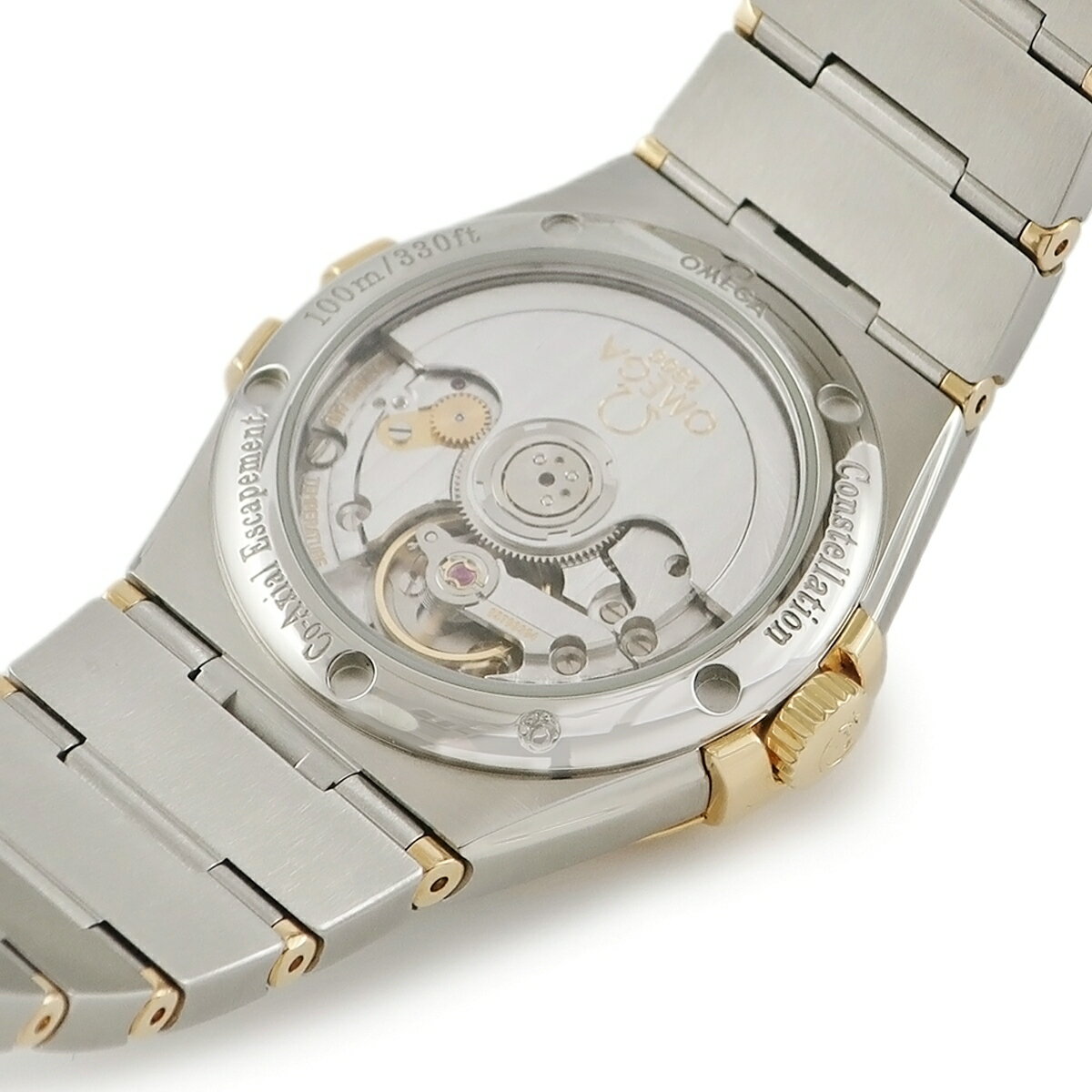 ＼ポイント10倍 11/11 2時まで／ オメガ OMEGA コンステレーション CO-AXIAL 123.20.35.20.52.004 純正ダイヤ K18YG×SS コンビ メンズ 腕時計自動巻き シルバー 【中古】