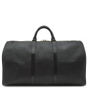 ルイヴィトン LOUIS VUITTON ボストンバッグ キーポル 50 エピレザー ブラック ゴールド金具 黒 鍵・パドロック欠品 M42962 VI1901...