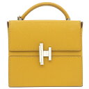 エルメス HERMES 2WAYバッグ シネティック シェーブル ジョーヌアンブル シルバー金具 黄色 C刻印【中古】
