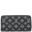 ルイヴィトン LOUIS VUITTON 長財布 ジッピー ウォレット マヒナフライトモード ノワール シルバー金具 黒 ピンク ラウンドファスナー M8170...
