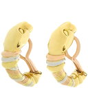\最大4万円割引クーポン 数量限定/ カルティエ Cartier イヤリング パンテール クーガー K18YG K18PG K18WG イエローゴールドXピンクゴールドXホワイトゴールド スリーカラー 【箱】【中古】