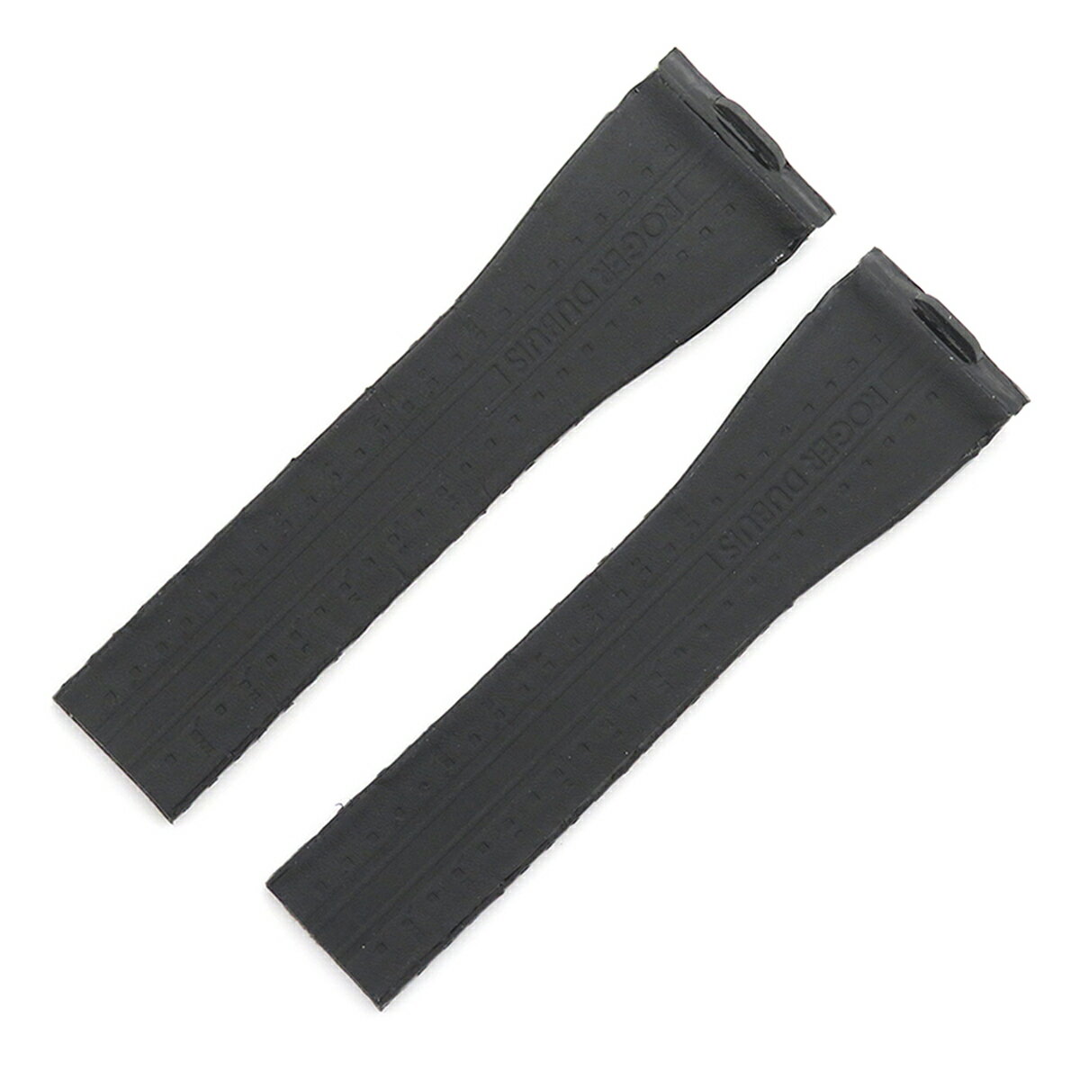 ロジェデュブイ ROGER DUBUIS ゴールデンスクエア用 クロコバンド 未使用 純正 替え ベルト ストラップ 28mm シャイニー ブラック 黒 メンズ 腕時計 【中古】