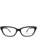 \最大4万円割引クーポン 数量限定/ ティファニー Tiffany & Co メガネ ティファニーT 52□16 プラスチック ブラック シャンパンゴールド金具 黒ブチ 伊達メガネ スクエア ラインストーン TF2233-B-F 【箱】【中古】