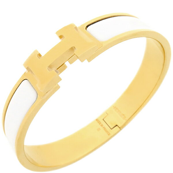 エルメス HERMES ブレスレット クリックH PM GP エナメル ホワイトXゴールド Hブレス 【箱】【中古】のサムネイル