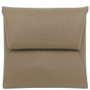 エルメス HERMES コインケース バスティア ヴォーエプソン エトゥープ シルバー金具 グレージュ B刻印(2023年製) 【箱】【中古】