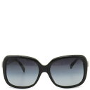\8/1限定全品PT2倍 &最大3万円割引クーポン数量限定/ シャネル CHANEL サングラス リボン 60□17 プラスチック ブラック シルバー金具 黒 ...