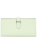 \最大3万円割引クーポン数量限定 7/11まで/ エルメス HERMES 長財布 ベアンスフレ ヴェルソ ヴォーエプソン ヴェールフィズ×ヴェールユッカ シルバ...