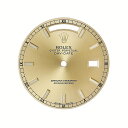 ロレックス ROLEX 腕時計パーツ 純正 デイデイト 18238 18038用 ダイアル ステンレススチール シャンパンゴールド 替え 文字盤 シャンパンゴールド カレンダー 交換 予備 トリチウム 【中古】