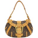 ルイヴィトン LOUIS VUITTON ショルダーバッグ レオノール モノグラムキャンバス モノグラム ゴールド金具 茶 ハンドバッグ 肩掛け M92394 【中古】