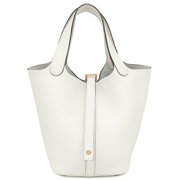 エルメス HERMES ハンドバッグ ピコタンロックPM トリヨンクレマンス ニューホワイト ゴールド金具 新品 未使用 白 W刻印（2024年製） 【箱】【中古】のサムネイル