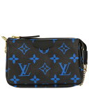 ルイヴィトン LOUIS VUITTON アクセサリーポーチ ミニ ポシェット アクセソワール モノグラムキャンバス モノグラムカラー ゴールド金具 黒 青 M...