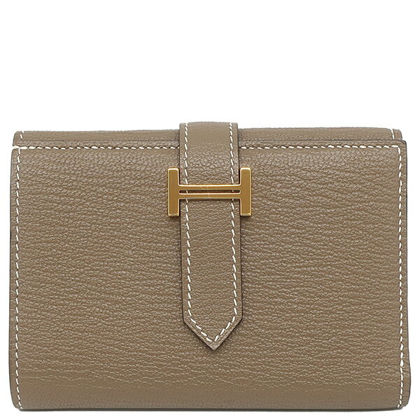 ＼ポイント5倍＆ 最大5万円割引クーポン／ エルメス HERMES 三つ折り財布 ベアン コンビネ シェーブル ..