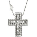 ダミアーニ DAMIANI ネックレス ベルエポック M K18WG ダイヤモンド ホワイトゴールド 750 18金 WG クロス 十字架 20073470 【...