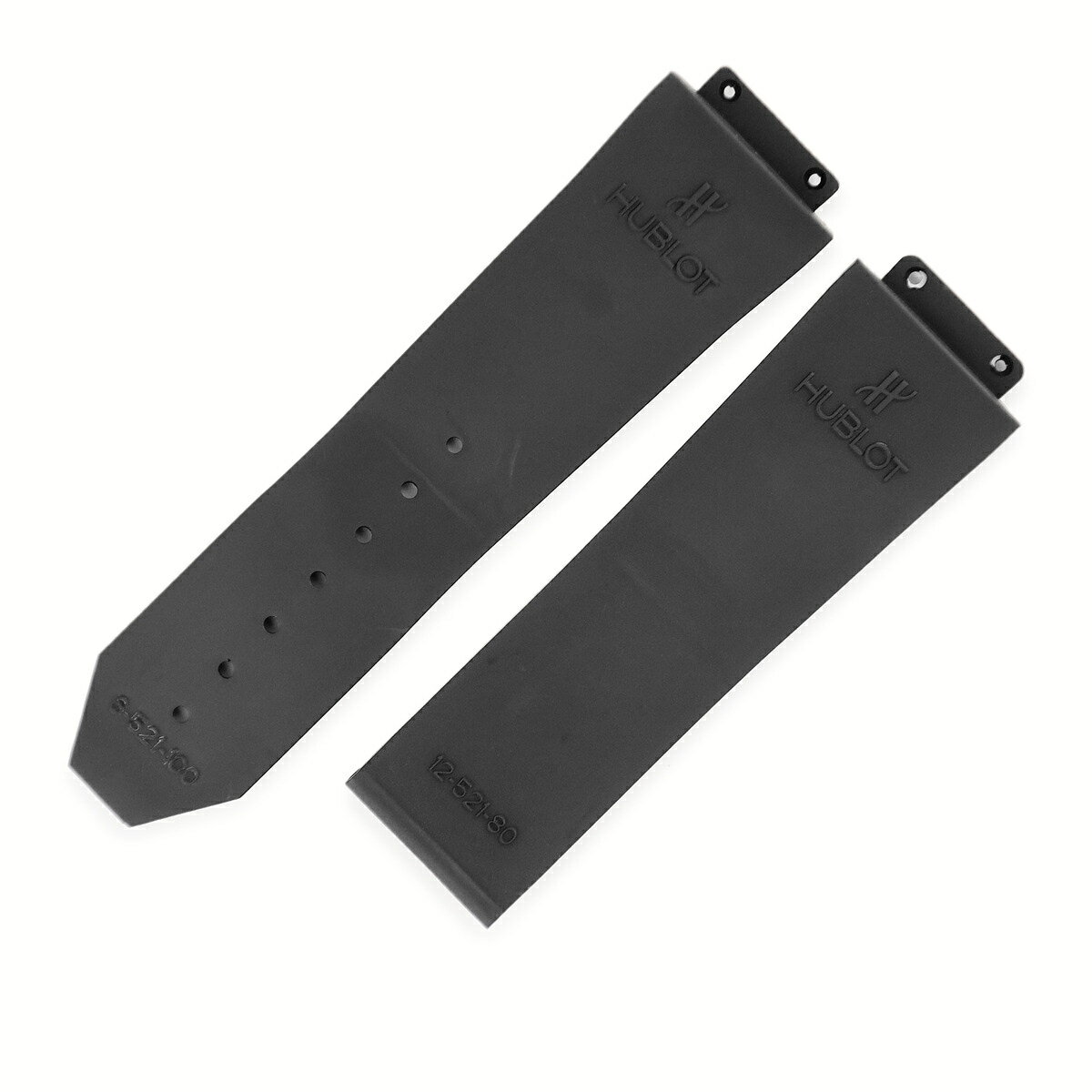ウブロ HUBLOT 腕時計パーツ 純正 クラシックフュージョン 521用 ラバーバンド ラバー ブラック 替え ベルト ストラップ 予備 交換 スペア 25mm ブラック 黒 【中古】