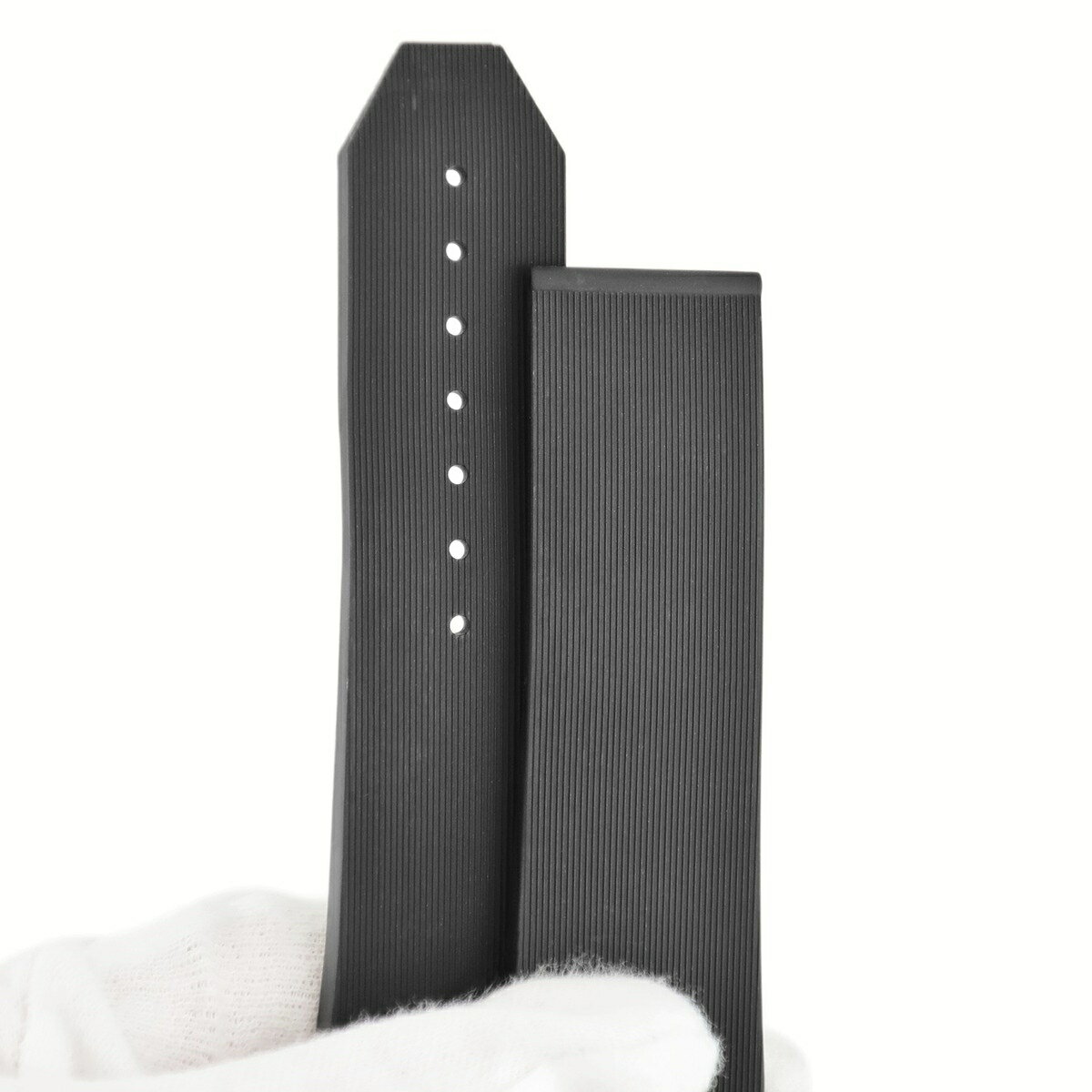 ウブロ HUBLOT 腕時計パーツ 純正 クラシックフュージョン 521用 ラバーバンド ラバー ブラック 替え ベルト ストラップ 予備 交換 スペア 25mm ブラック 黒 【中古】