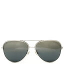 \8/1限定全品PT2倍 &最大3万円割引クーポン数量限定/ シャネル CHANEL サングラス ティアドロップ 59□14 メタル レザー ホワイトXシルバー...