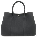 \8/1限定全品PT2倍 &最大3万円割引クーポン数量限定/ エルメス HERMES トートバッグ ガーデンパーティーTPM ネゴンダ ブラック シルバー金具 ...