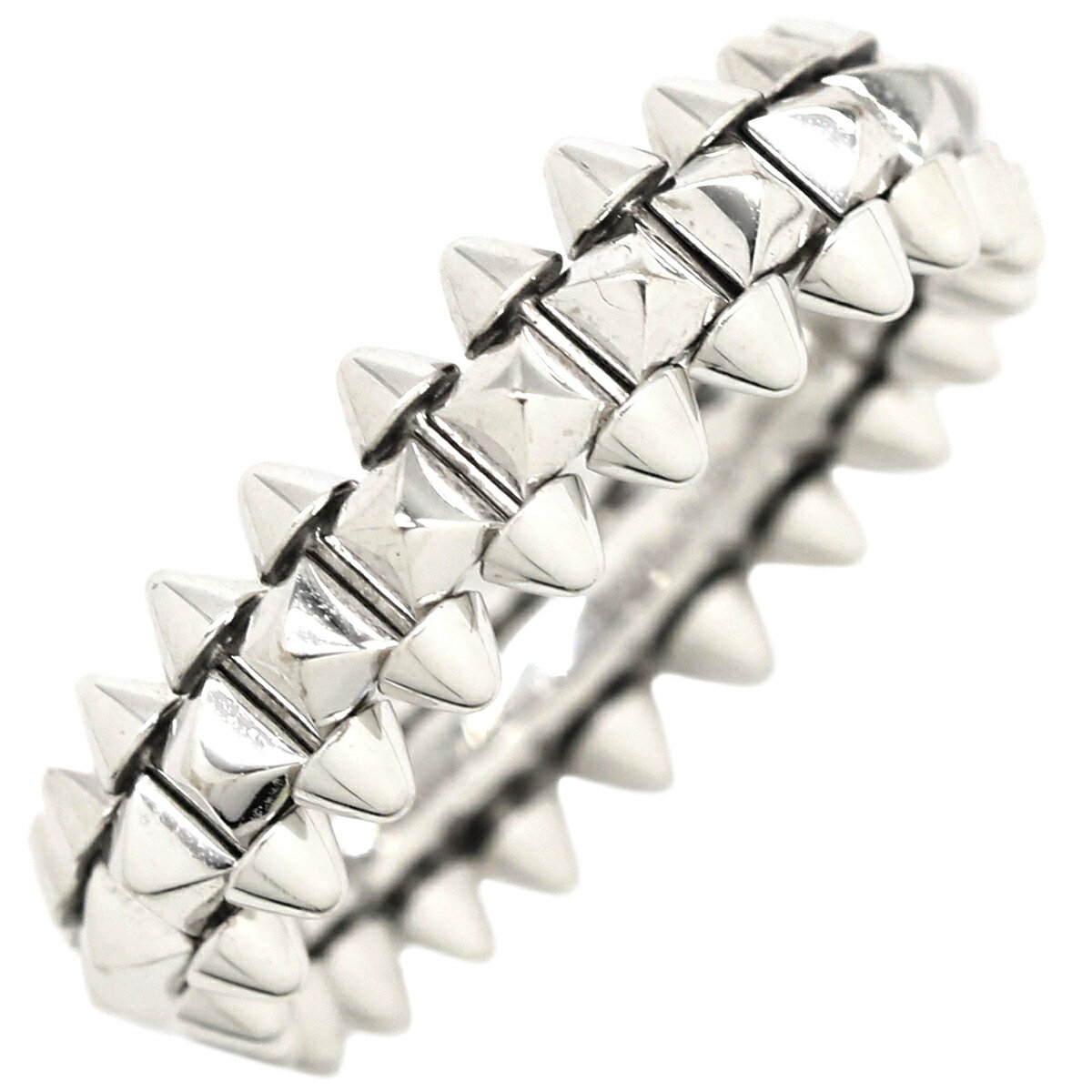 ＼最大3万円割引クーポン数量限定／ カルティエ Cartier リング 指輪 クラッシュ ドゥ カルティエ SM K18WG ホワイトゴールド #54(JP14) 750 WG 13.5号 B4233154 【箱】【中古】のサムネイル