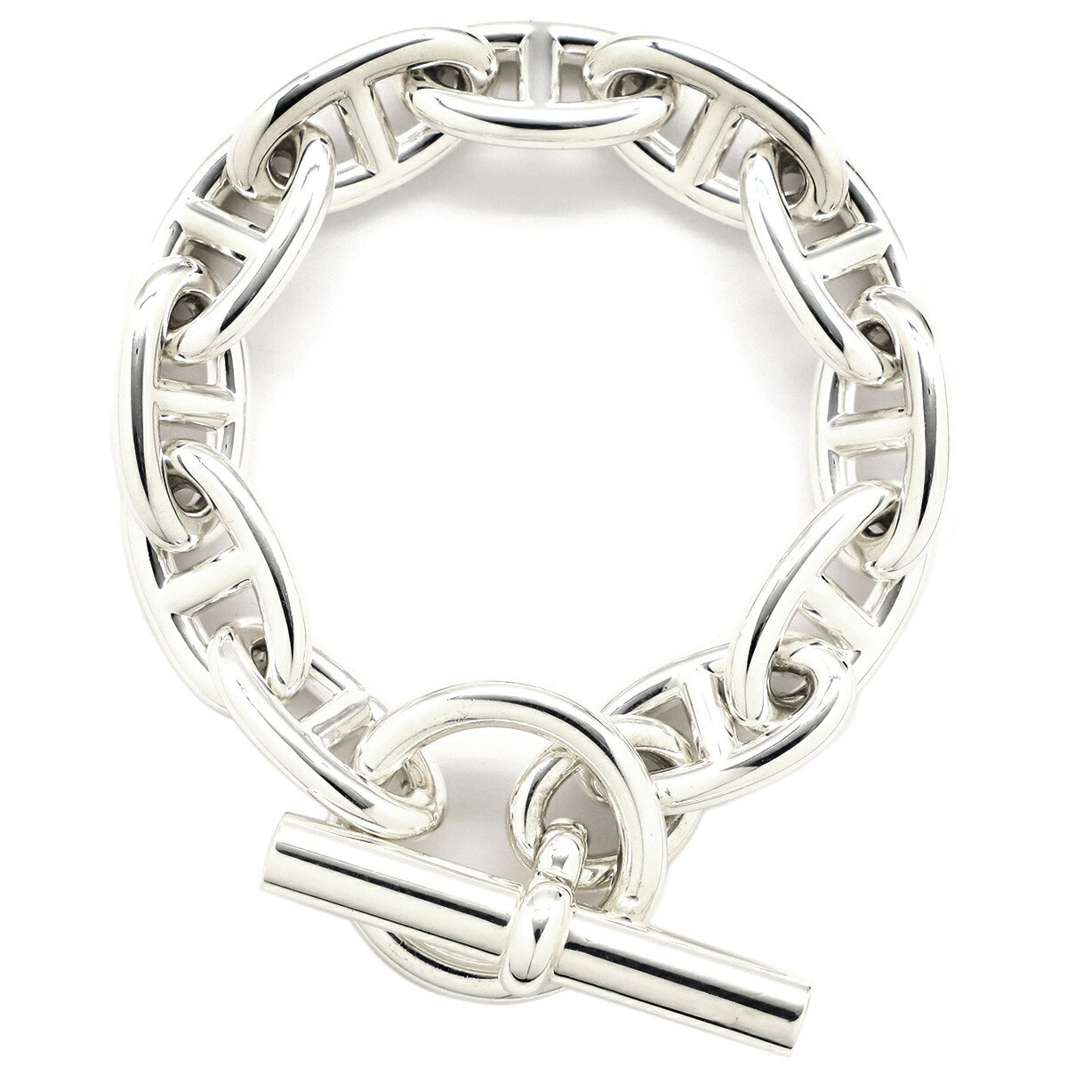 ＼最大5万円割引クーポン／ エルメス HERMES ブレスレット シェーヌダンクル GM シルバー925 シルバー 11コマ スターリングシルバー SV925 【ケース】【中古】