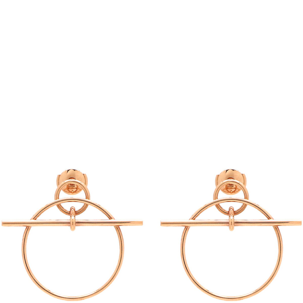 エルメス HERMES ピアス エシャペ PM K18PG ピンクゴールド ピンクゴールド 両耳用 H105117B 00【中古】のサムネイル