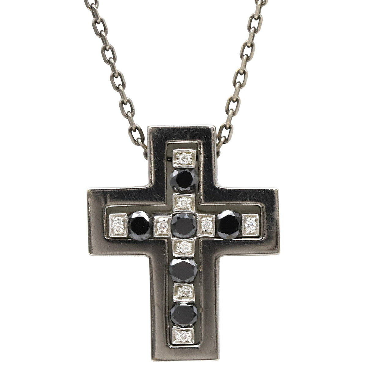 \ポイント5倍& 最大5万円割引クーポン/ ダミアーニ DAMIANI ネックレス ベルエポック S K18WG ブラックダイヤモンド ダイヤモンド ホワイトゴ...