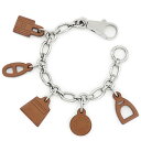 エルメス HERMES バッグチャーム アミュレット 5 バレニア フォーブ シルバー金具 茶 キーホルダー 【箱】【中古】
