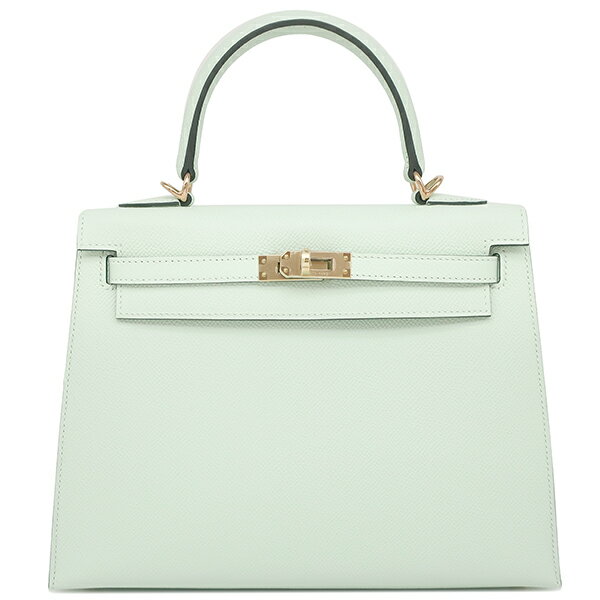 エルメス HERMES 2WAYバッグ ケリー25 外縫い ヴォーエプソン ヴェールペパーミント シャンパンゴールド金具 新品 未使用 薄緑 ショルダー ハンドバッグ K刻印（2025年製） 【箱】【中古】のサムネイル