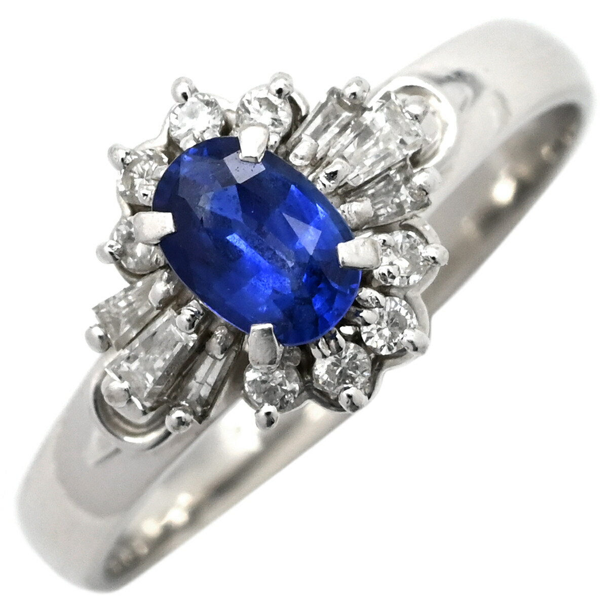 【中古】リング指輪サファイアダイヤ...