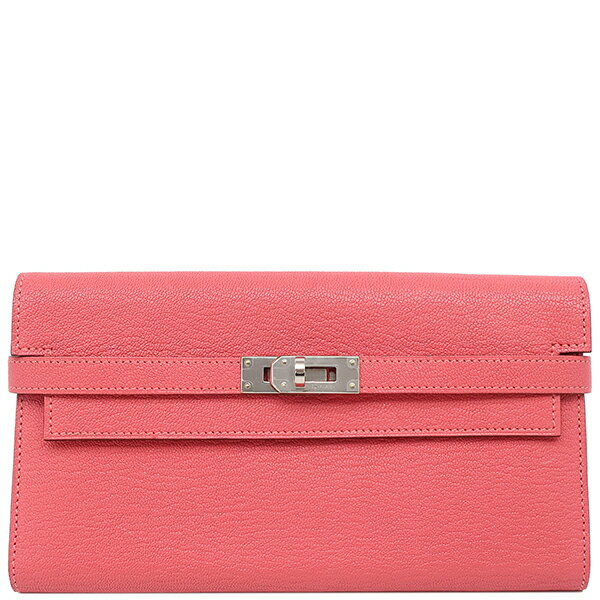 ＼ポイント5倍＆ 最大5万円割引クーポン／ エルメス HERMES 長財布 ケリーウォレット ロング シェーブ..