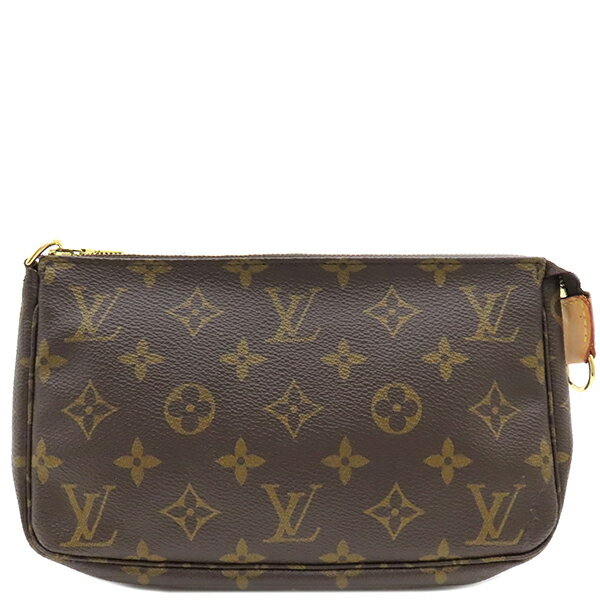 ルイヴィトン LOUIS VUITTON アクセサリーポーチ ポシェット アクセソワール モノグラムキャンバス モノグラム ゴールド金具 茶 ポーチ ハンドバッ...