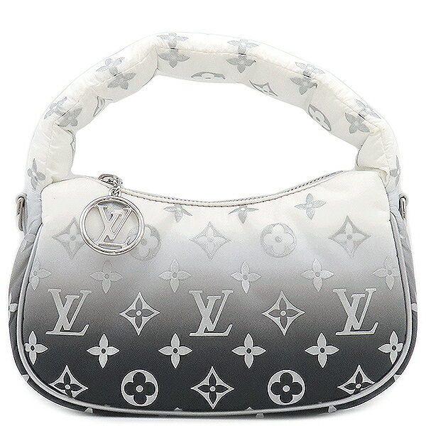 ルイヴィトン LOUIS VUITTON 2WAYバッグ SKI ミニムーン ポリエステル レザー フロスト シルバー金具 ..