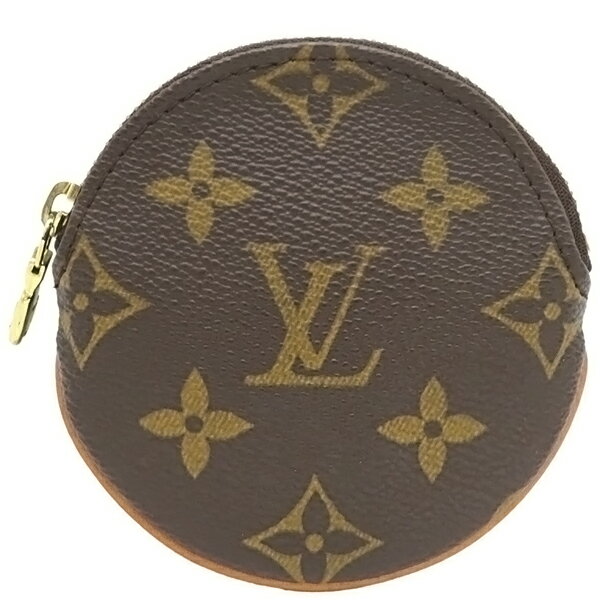 ルイヴィトン LOUIS VUITTON コインケース ポルトモネ ロン モノグラムキャンバス モノグラム ゴールド金具 茶 小銭入れ M61926 CT0043【中古】