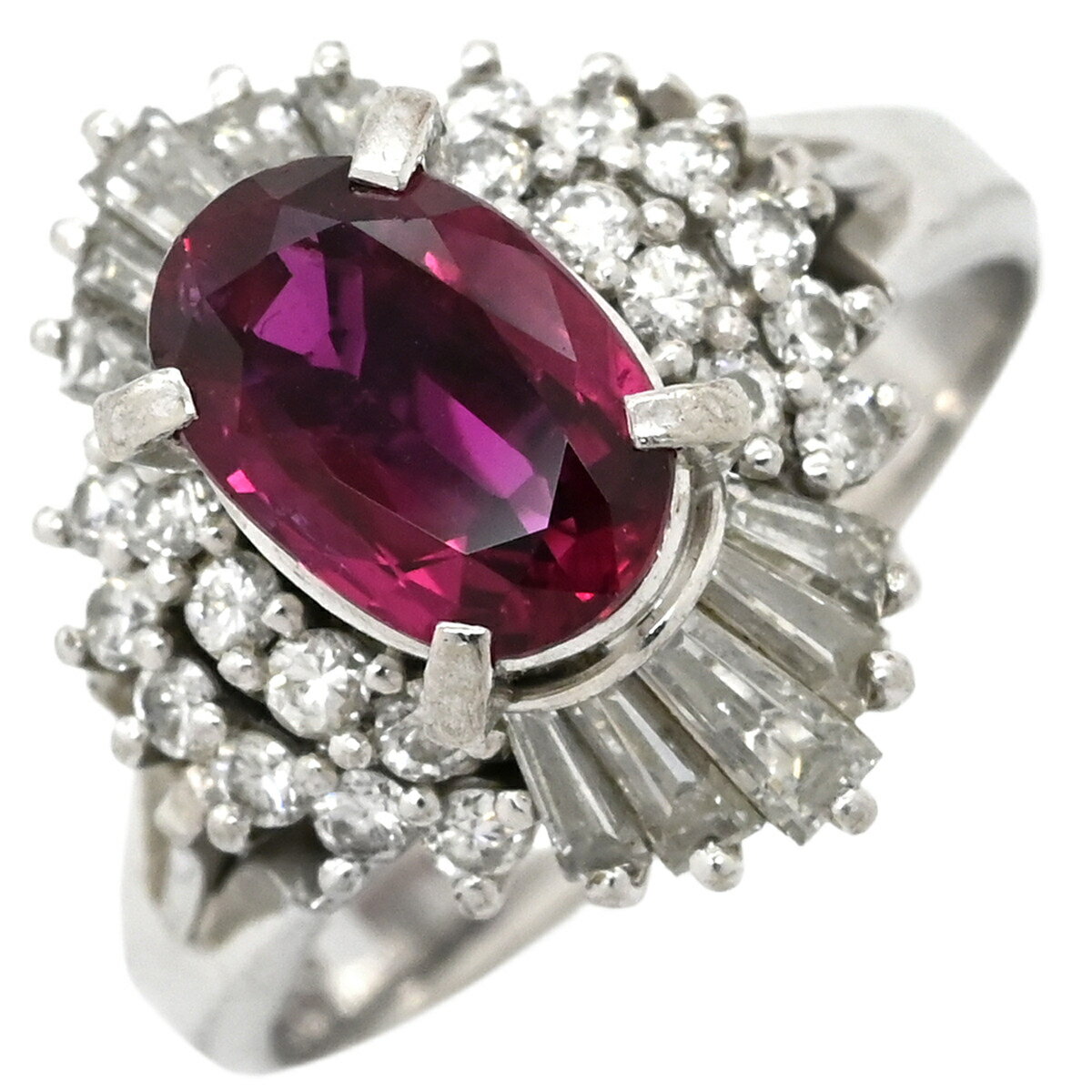 【中古】リング指輪ルビーダイヤリン...