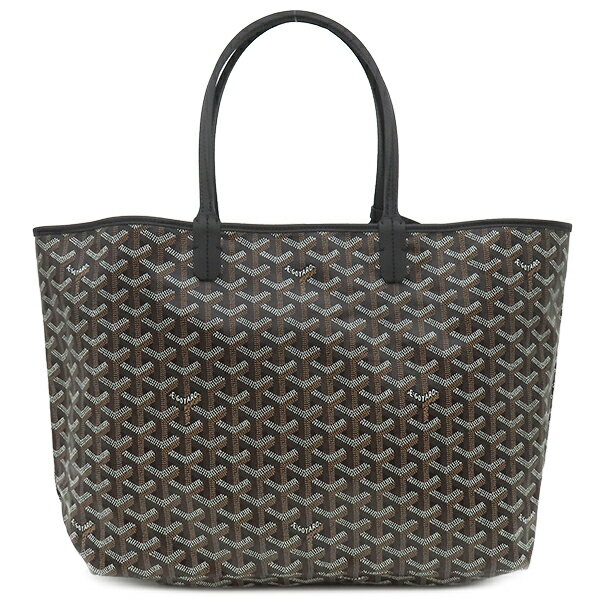 ゴヤール GOYARD トートバッグ サンルイPM PVCコーティングキャンバス ゴヤールディンキャンバス シュヴロッシュカーフスキン ブラック SAC SAINT LOUIS PM ヘリンボーン 黒 リバーシブル AMALOUISPM01【中古】