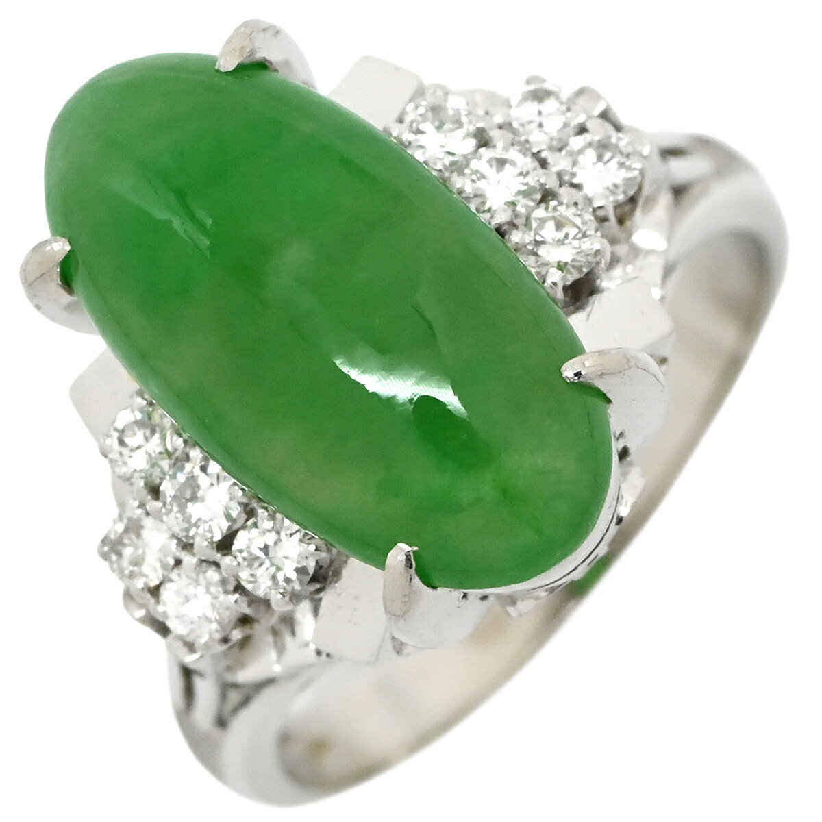 【中古】リング指輪ヒスイダイヤリン...