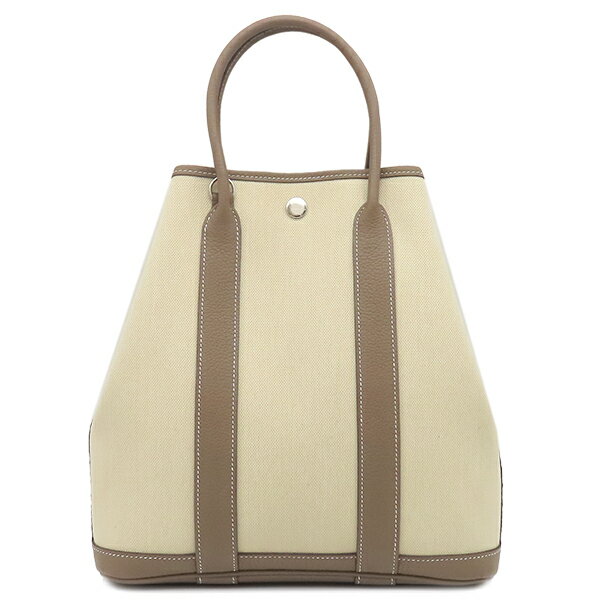 エルメス HERMES 2WAYバッグ ガーデンファイル PM ネゴンダ トワルミリタリー エトゥープ×べトン シル..