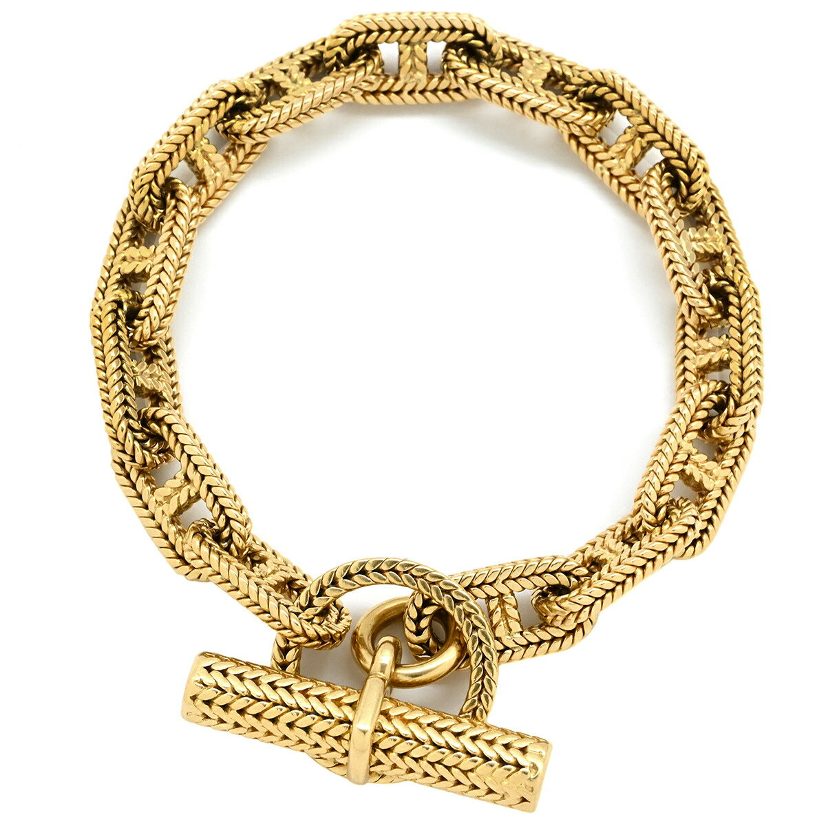 ᥹ HERMES ֥쥹å ̥󥯥 ȥ쥻 MM  14 18K 750 YG š