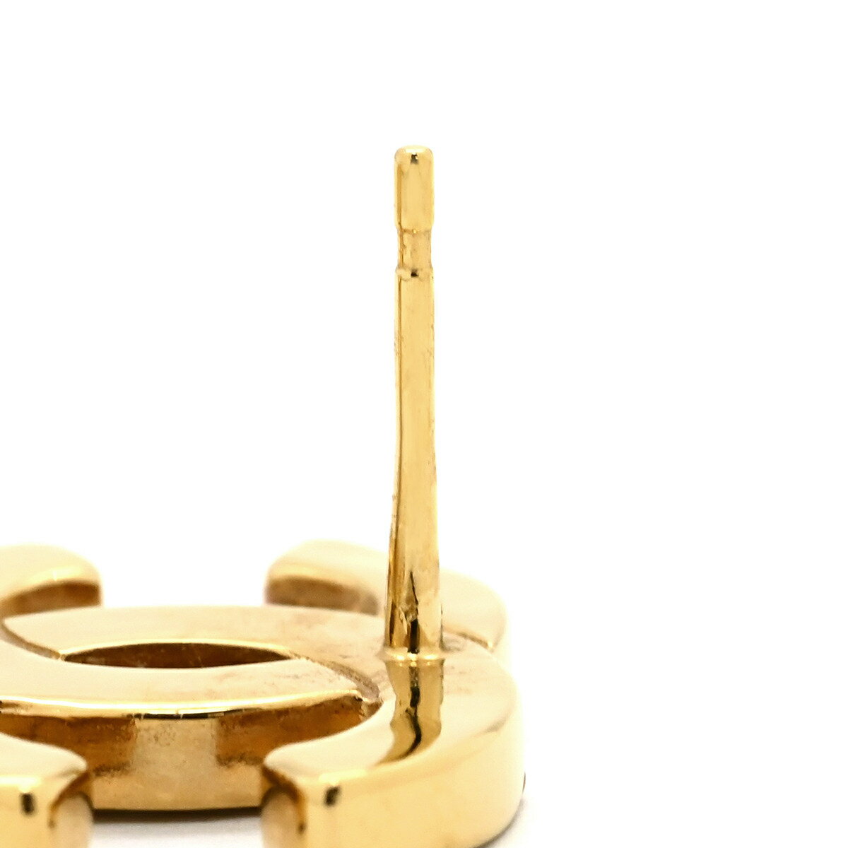 シャネル CHANEL ピアス ココマーク パール GP フェイクパール ラインストーン ゴールド CCマーク スイング B24P 【箱】【中古】