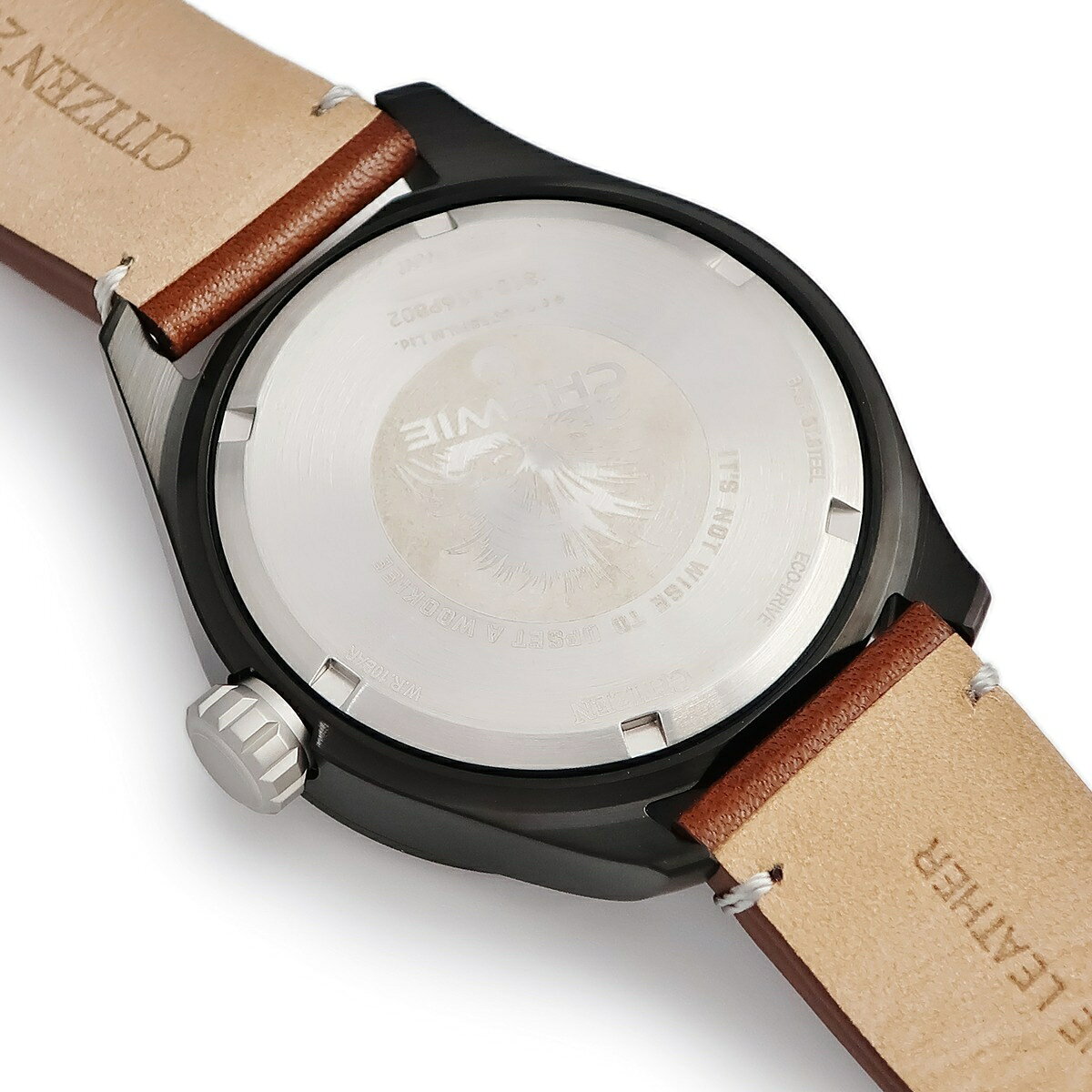 HOUBIDOU 心斎橋店のシチズン CITIZEN エコドライブ チューバッカ AW5008-06W 未使用 ブラック スターウォーズ コラボ デイト メンズ 腕時計クオーツ ブラック 【中古】｜アングル2