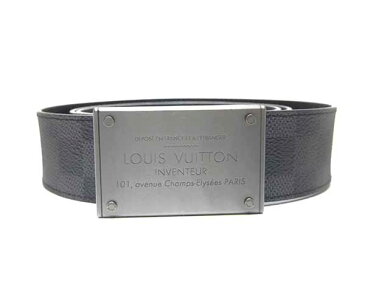 【10%OFF 楽天スーパーセール】 ルイヴィトン LOUIS VUITTON ベルト ダミエ グラフィット サンチュールネオアヴァントゥール M9234 アンフィニ ガンメタル金具 メンズ 定番 人気 美品 【中古】