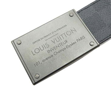 【10%OFF 楽天スーパーセール】 ルイヴィトン LOUIS VUITTON ベルト ダミエ グラフィット サンチュールネオアヴァントゥール M9234 アンフィニ ガンメタル金具 メンズ 定番 人気 美品 【中古】