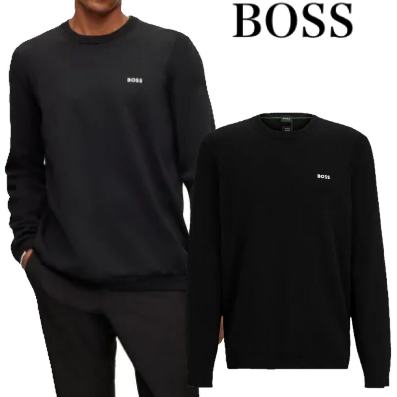 HUGO BOSS ヒューゴボス メンズ レディース ユニセックス セーター 正規品 人気ブランド プレゼント ギフト Ever-X Cn 10252215